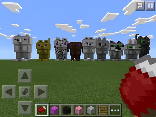 The image is from the game Mindcraft, it shows animals that are actually buildings created entirely from Maddy’s imagination