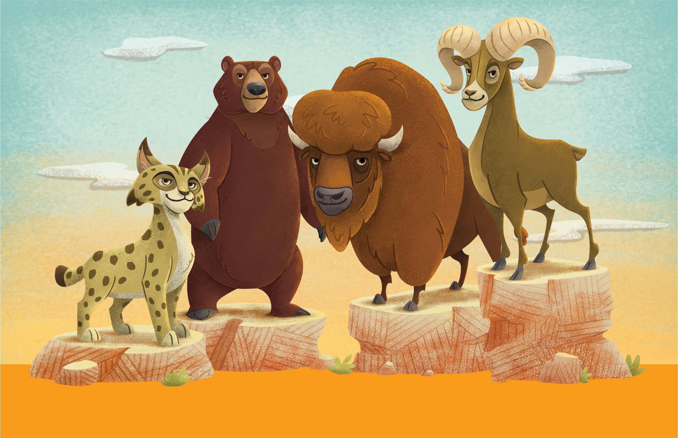 Image of all Colorado HealthOP Planimals