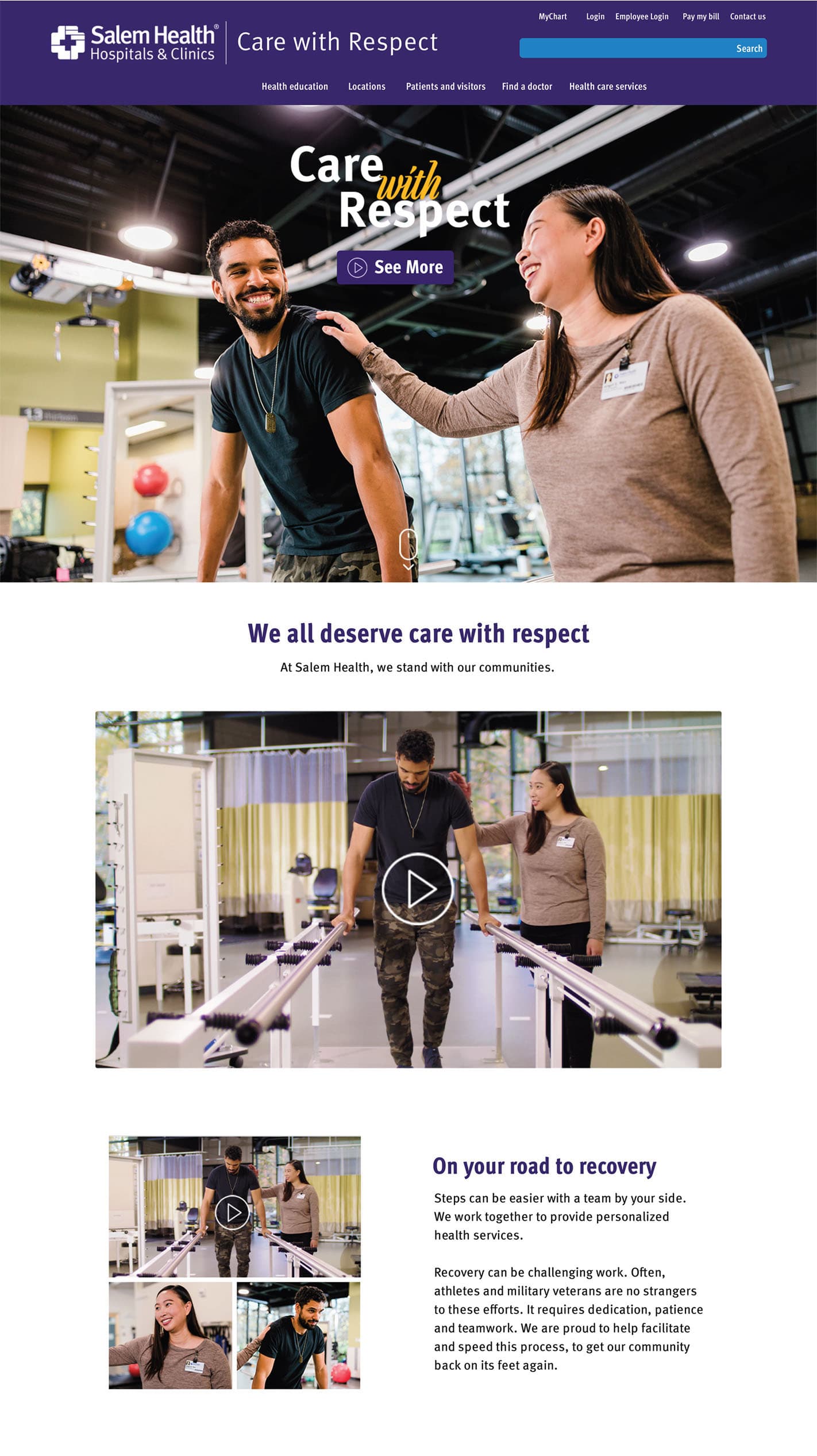 Image from Salem Health; landing page